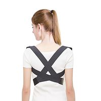 Semme Posture Corrector Back X-Shape Shoulder Support Clavicle Waist Straighten Correction Belt Brace for Students and Adults(L)
