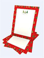 Whimsy Red Border Tree Stationery - 100CT