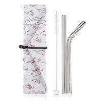 Simply Eco Stainless Steel Reusable Metal Straws.