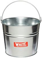 Impact 410 24 Gauge Steel Galvanized Utility Pail, 10 qt Capacity, 8-1/2" Height (Case of 6)