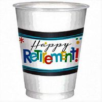 amscan 421552 16 Oz Officially Retired Plastic Cups, One Size, Multicolor