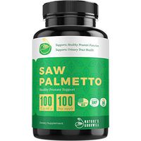 Saw Palmetto Prostate Health Supplements for Men ǀ Reduce Frequent Urination, DHT Blocker, Hair Loss Prevention & Libido Booster ǀ Saw Palmetto 500 Mg/Serving ǀ 100 Non-GMO Capsules