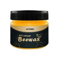 Feccile Wood Seasoning Beewax - Multipurpose Beeswax Polish for Wood & Furniture Complete Solution Furniture Care Beewax for Home Cleaning Wood Polish and Conditioner(1 Beewax)