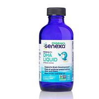 Genexa DHA Liquid Drops for Children – 24 Servings (4 FL OZ) | Omega-3 DHA from Pure Arctic Cod Liver Oil | Non-GMO & Gluten-Free
