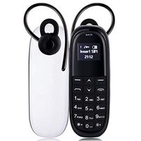 Rcsbtd Network: 2G (White + Black), Individual SIM, Anti-Lost, MTK6261DA, Hands Release Bluetooth Dialer Headphone, Side Keyboard, Miniskirt Wandering Phone (Color : Color1)