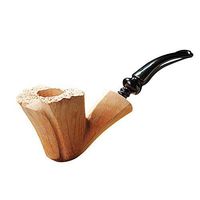 DLRUIHENGXIANGMU Tobacco Pipe, Mediterranean Briar Wood Block,Handmade Wooden Pipe,Tobacco Pipe for Smoking- Bent Bit