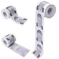 Funny Donald Trump Humor Toilet Paper Roll Home Toilet Tissue Roll Soft Printed for Novelty Funny Gifts (White)