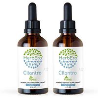 Cilantro A120 (2pcs) Alcohol Herbal Extract Tincture, Super-Concentrated Organic Cilantro (Coriandrum Sativum) Dried Leaf (2x4 fl oz)