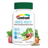 Centrum Whole Food Multivitamin for Men, Vegetarian, Gluten Free Dietary Supplement, 30 Day Supply-60 Capsules