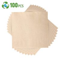 Compostable Napkins,Biodegradable Napkin,Eco Napkins 15.5 x15.5 Inch Disposable Napkin 100 Pcs