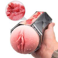 Real Silicone Soft Pussy Vág?nal Cup Maiden Artificial Vág?na Oral Throat Su*ck*ing Blowjob Male Mastur**bator Sexcv-Toys for Man