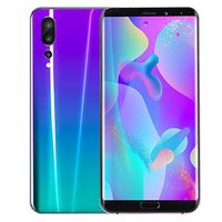 Unlocked Smartphone,6.1 inch HD 18:9 LCD Full Screen Dual HD Camera Smartphone Android8.1 Eight Cores 1GB+8GB Face Recognition WiFi Bluetooth GPS 3G Call Mobile Phone (Purple, P20 pro Cellphone)