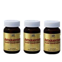 3 x Astaxanthin 10 mg 60 SGels Powerful Cartenoid Antioxidant, FRESH by Siam Center One
