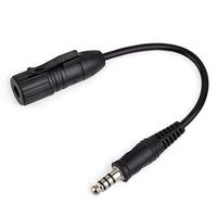 DLP Tactical Amplifier/Dynamic-to-Condenser Mic Adaptor for Low Impedance Peltor Comtac/MSA Sordin Headset to High Impedance PTT/Radio