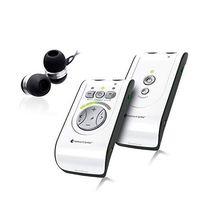 Domino Classic Wireless Listening System for Difficult Hearing Situations| Bellman & Symfon| Sound Amplifier Receiver + Transmitter| Digital Audio Enhancement| (Domino Classic with Earbuds)