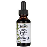 Swanson Stinging Nettles Leaf Liquid Extract Alcohol and Sugar-Free 1 fl Ounce (29.6 ml) Liquid