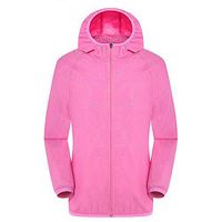 Amlaiworld Men Women Plus Size Tops Casual Jackets Windproof Ultra-Light Rainproof Windbreaker Top Pink