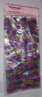 Flowers Cello Gusset Candy Bags (25 Piece) Dimensions 11x5x3