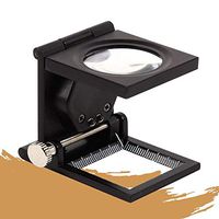 Handheld Magnifier with LED Light Source for Children Reading Reading Newspaper Read (40X),White-56 145mm (Color : White|56145MM, Size : 56145MM)