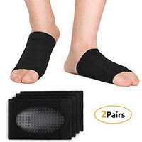 exeblue Plantar Fasciitis Socks with Arch Support for Women & Men, Elastic Bandage Foot Arch Socks with Massage Point(2 Pairs-Black One Size Fits All)