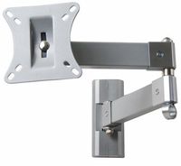 VideoSecu Articulating Monitor TV Wall Mount for 15" - 39" Display with VESA 75x75, 100x100-Extends 20"-Silver 1UT