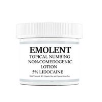EMOLENT, 5% Lidocaine Topical Numbing Non-Comedogenic Lotion, With Vitamin C & E, Organic Aloe and Organic Green Tea for Deeper Penetration, Local and Anorectal Discomfort, 2 fl.oz