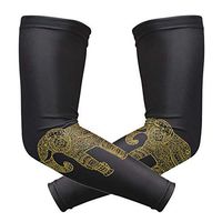 LEVEIS Indian Elephant Arm Sleeves UV Protection for Men Women Sunblock Protective Gloves Running Golf Cycling Driving Long Arm Cover 1 Pair