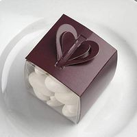 Efavormart Burgundy Box Wraps for Wedding Event Birthday Party Bridal Shower Anniversary Favor Decor Box Wraps -100pc