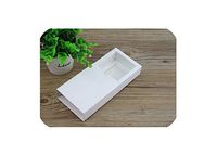 Dimen-candy box 10Pcs/Lot Kraft Black White Paper Drawer Boxes,Wedding Paper Gift Boxes for Clothes Packaging Gift Packaging Match Boxes,White,170X80X35Mm