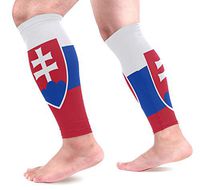 poeticcity Slovakia Flag 1 Pair Calf Sleeves Cooling Leg Support Pain Recovery