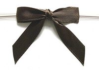 BAYWIND LTD; 1.75" Twist Tie Bows (250pc, Brown)
