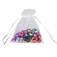 Housweety Organza Drawstring Pouches Jewelry Party Wedding Favor Gift Bags Pouches Butterfly 9cm X12cm(3 4/8" X4 6/8") Butterfly,100pcs (Green)