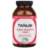 Twinlab Super Enzyme Caps | 200 Capsules| Maximum Strength Dietary Supplement for Ddigestion and Energy Production