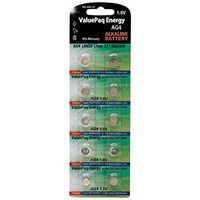 Dantona Valuepak Energy AG4 Silver Oxide Button Cell Batteries, 10 Pack