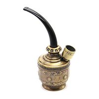 Unique Smoking Pipe Tobacco Classic Cigarettes Cigar Pipes Luxury Kettle Design (Bronze)