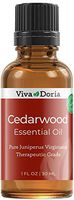 Viva Doria 100% Pure Cedarwood Essential Oil, Undiluted, Therapeutic Grade, Virginiana Cedarwood oil, 30 mL (1fl oz)