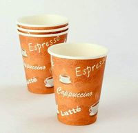 [100 Pack] 12 oz.Unicup Designed PE Hot Paper Cup, Coffee Cups