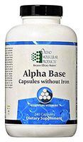 Ortho Molecular Products Alpha Base Caps Without Iron Capsules, 120 Count