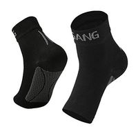 Plantar Fasciitis Socks, 20-30 mmHg Foot Compression Sleeve for Men Women, Compression Socks for Arch Support Ankle Brace, Better than Night Splint, Eases Swelling & Heel Spurs, Pain Relief, Black XXL