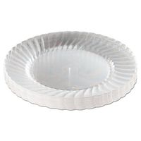 WNA Classicware Plastic Plates, 9" Diameter, Clear, 12 Plates/Pack