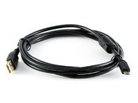 USB 2.0 A Male to Micro 5pin Male 28/24AWG Cable w/ Ferrite Core - (Gold Plated) - 6ft