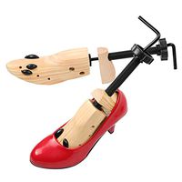 ieasysexy Pine Wood Expander Adjustable Wooden Shoe for Men and Women Support High-Heeled Flat Shoes Foot Protection Device Adjustable Shoe Stretcher (S)