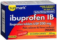 Sunmark Sunmark Ibuprofen Ib, 50 tabs 200 mg