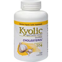 Kyolic Aged Garlic Extract Cholesterol Formula 104 - 300 Capsules (Pack of 3)