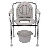 G-LXYZBQSHYP Elderly Toilet Chair Commode Foldable Seat Height Adjustable Toilet Stool for Pregnant Women and Disabled Bathroom Bedroom