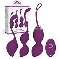 Kegel Balls for Women - Ben Wa Weight Balls for Exercise- 2-in-1 Pelvic Exercise Ball- Bladder Control & Pelvic Floor Strengthening Device -100% Silicone (New) (Purple)