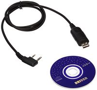 USB Programming Cable for Baofeng UV-5R UV-3R+ Two Way Radio with Driver CD