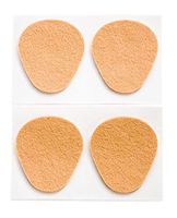 1/8" Thick Adhesive Metatarsal Pads - 12 Pack- Flesh Colored Felt & Foam Dancer Pedi Pads (2 3/4" x 2 3/8")