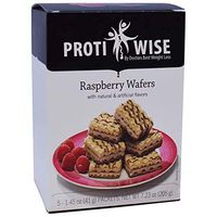ProtiWise - High Protein Diet Bar | Raspberry Wafers | Low Calorie, Low Fat, Low Sugar (5/Box)