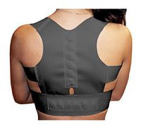PU Health Flex-Knit German Tech Posture Corrector Back Brace for Lumbar Support, Black, X-Large
